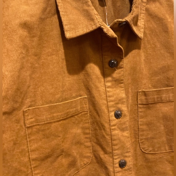 J.Crew Factory NWT Western Brandy Corduroy Shirt Jacket WM Size L Stretch - Picture 6 of 14